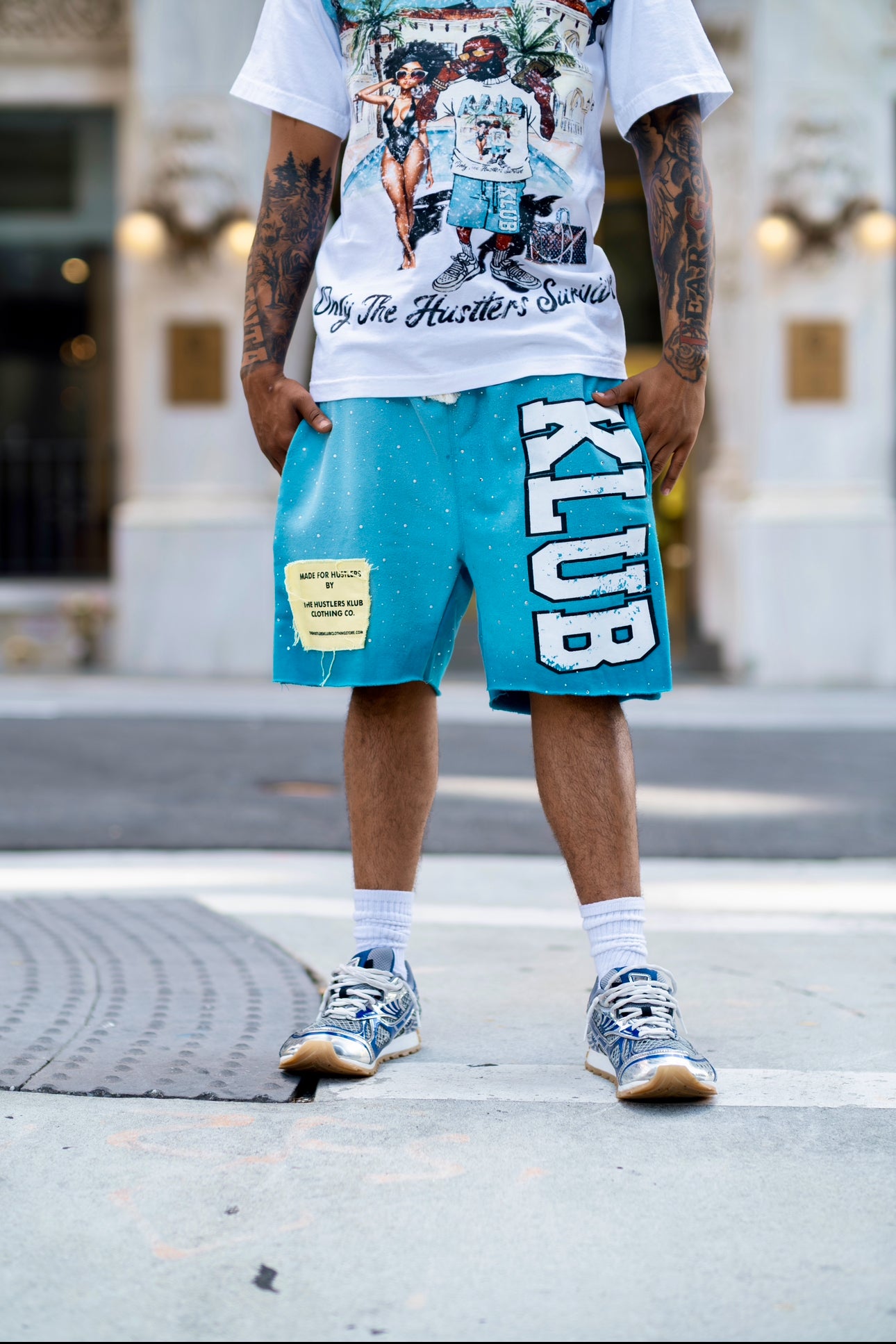 “Members Only” Rhinestone Short Set