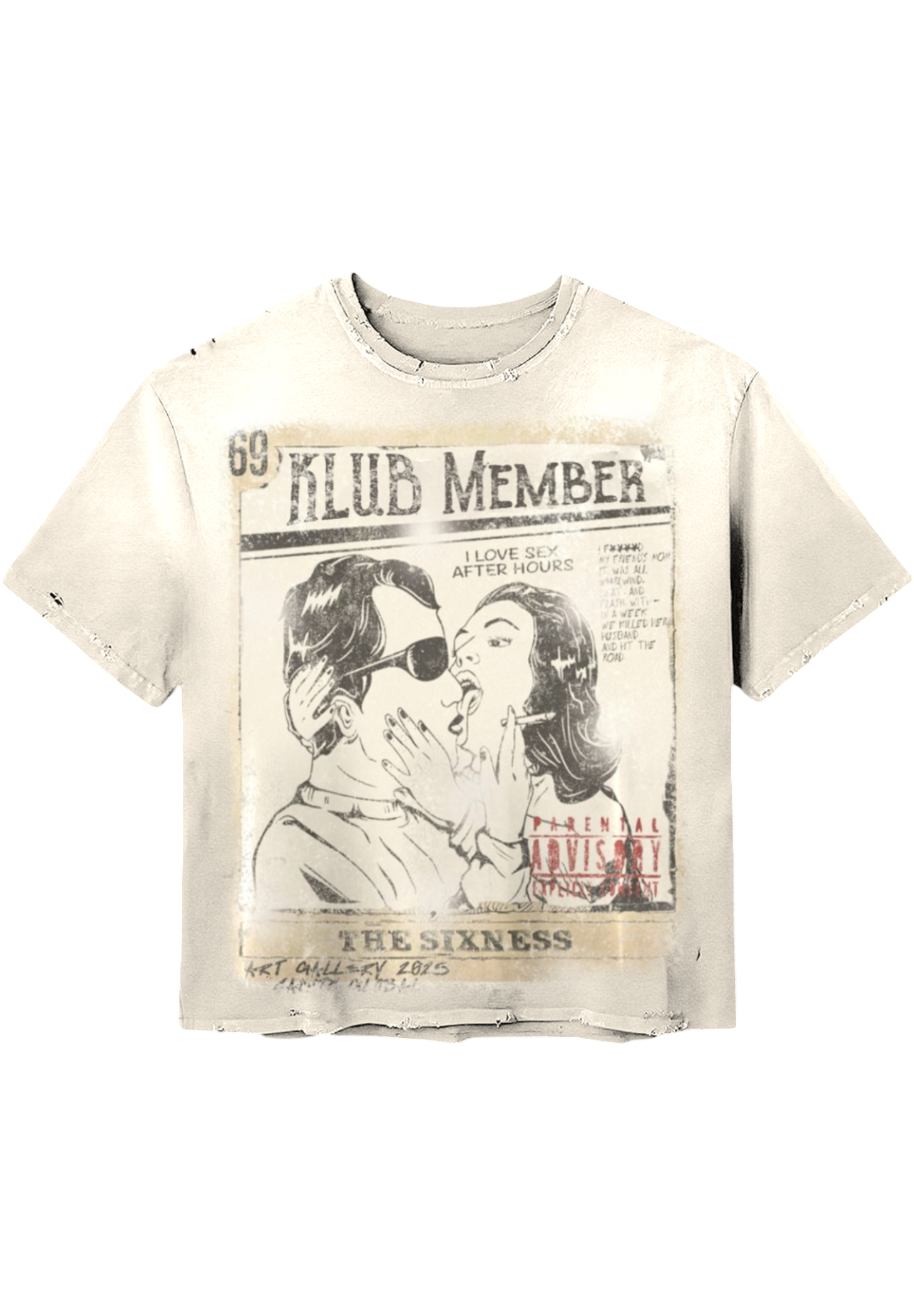 Vintage “Kissin in the Klub” Graphic T – The Hustlers Klub
