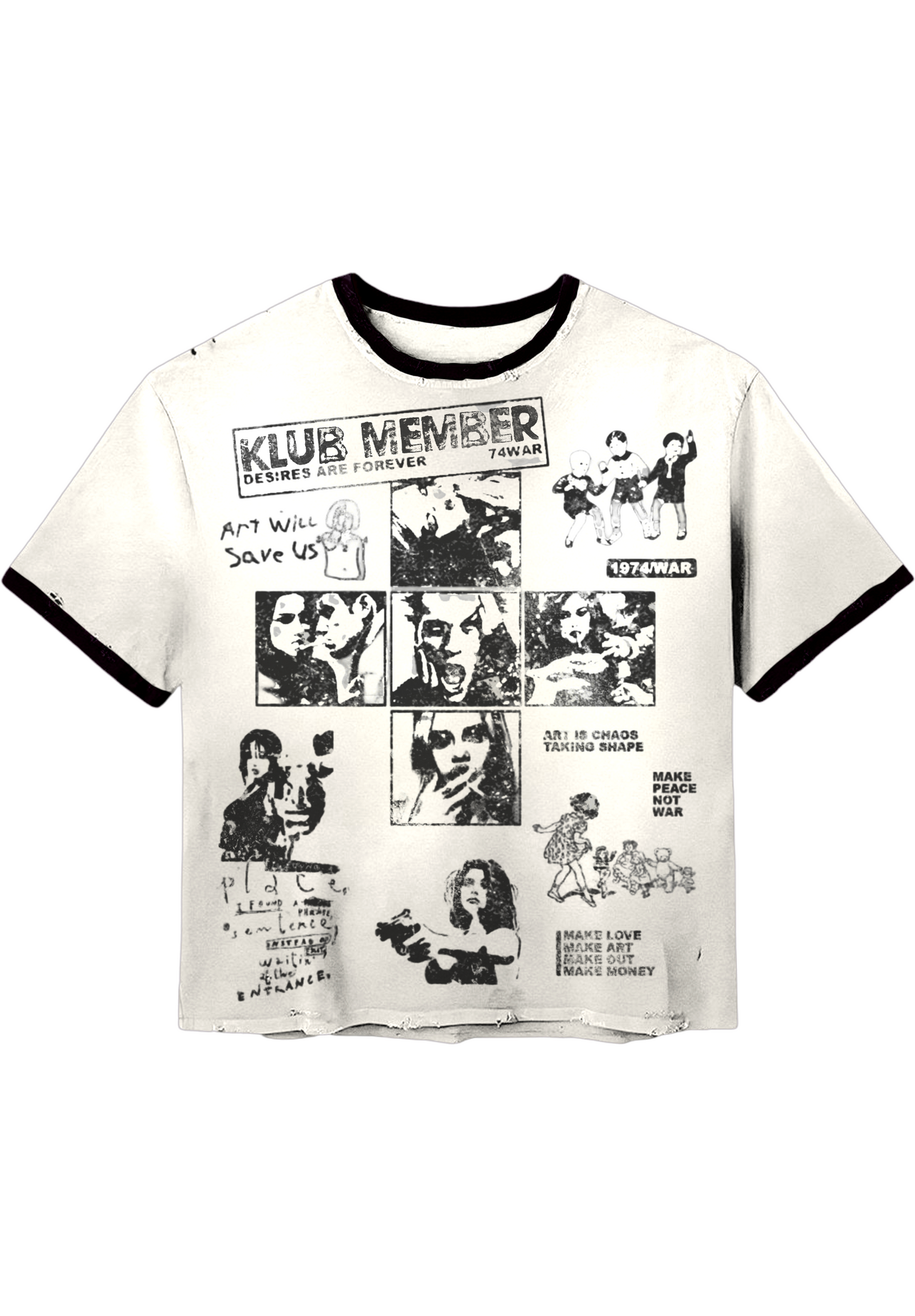 “Klub Member” Vintage Graphic Ringer T-Shirt