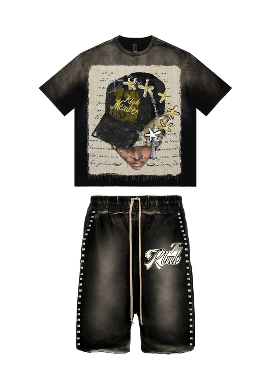 “Klub Member 13” Canvas Short-Sets