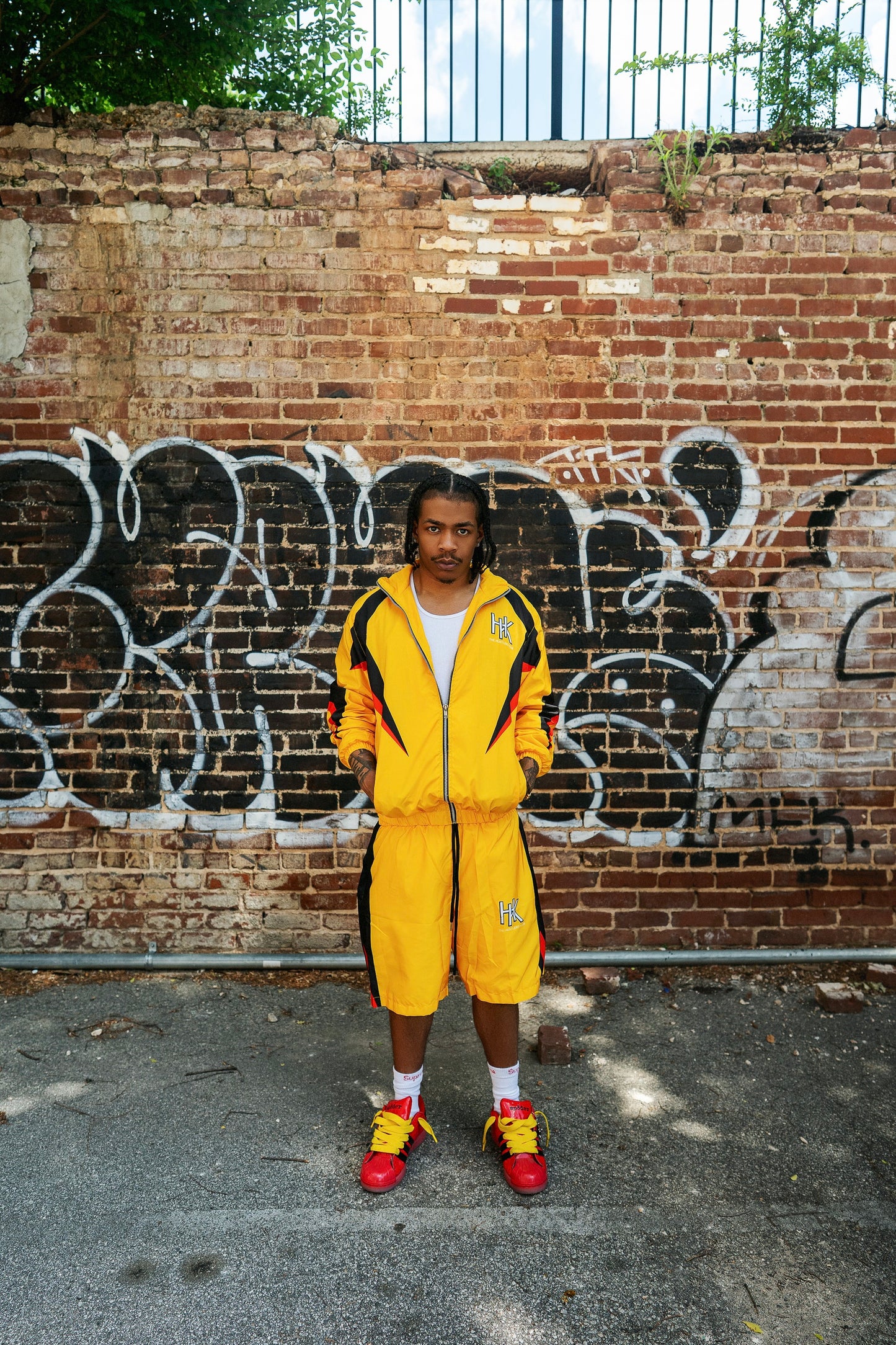 “Gold Metal” HK-Windbreaker Short Set