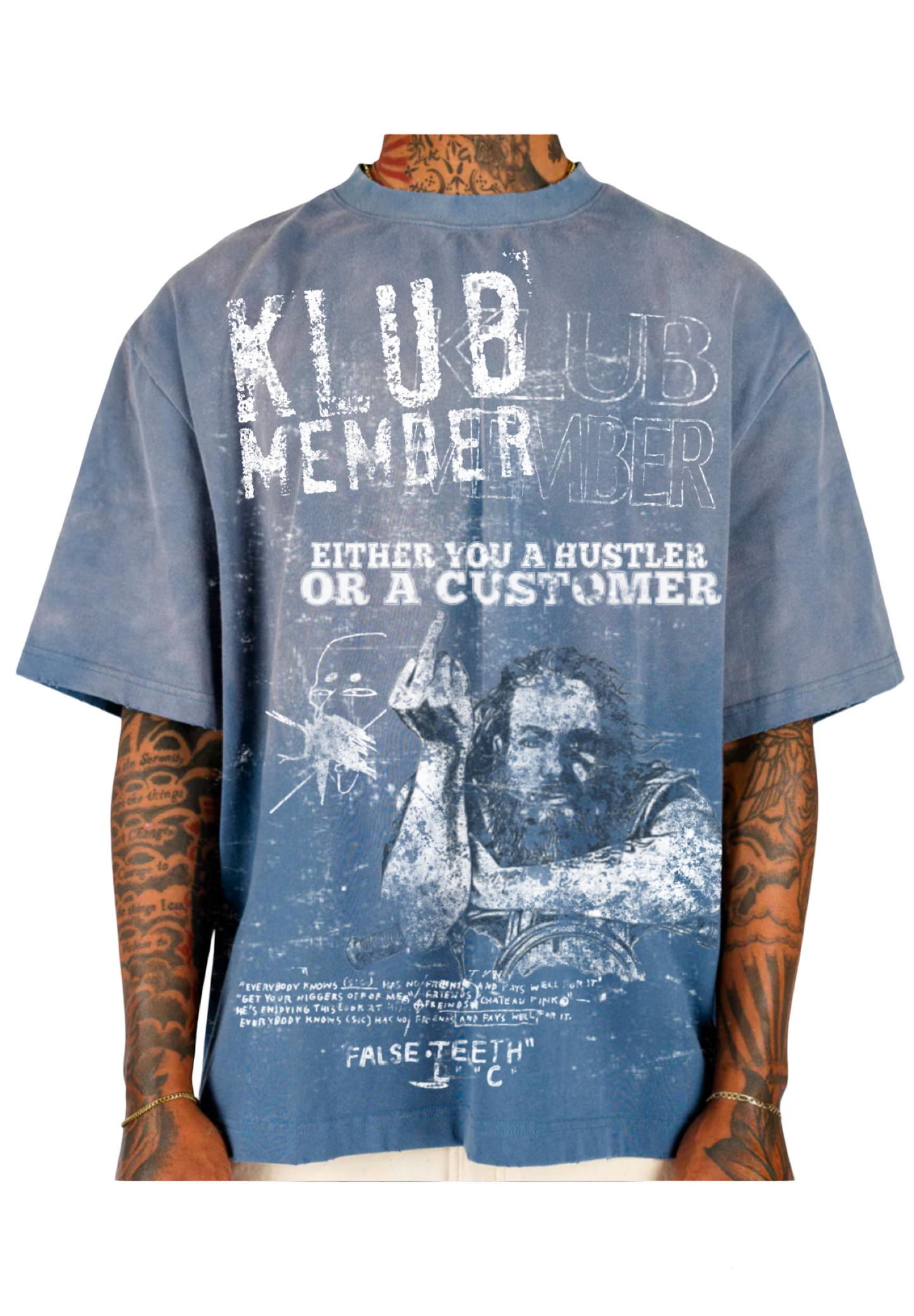 “Hustler or Customer” Vintage Designer Graphic T