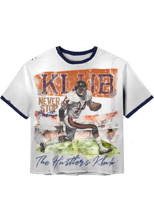 “Don’t Stop Hustlin” Vintage Graphic Ringer T-Shirt