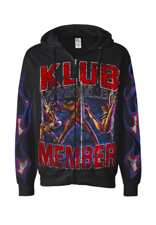“Playa’s Klub” Lux Zip Hoodie